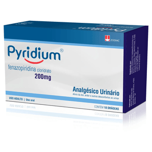 Pyridium 200mg   Caixa com 18 Comprimidos Revestidos
