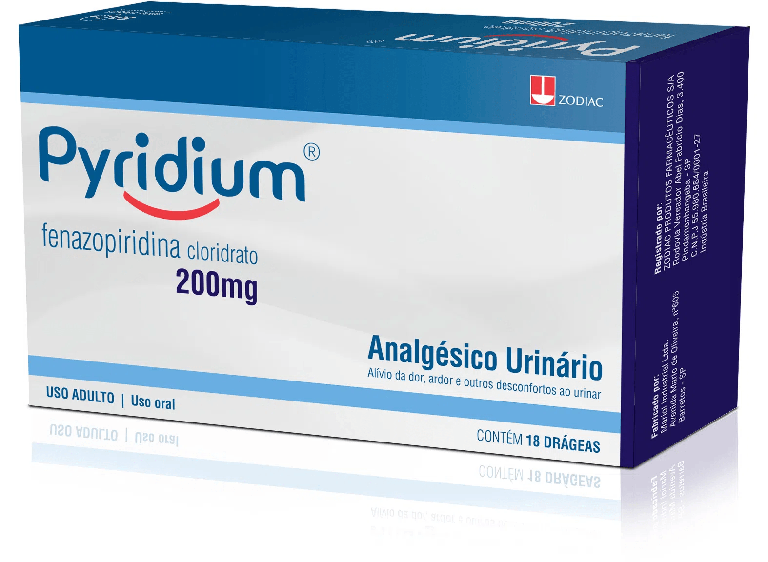 Pyridium 200mg Caixa com 18 Comprimidos Revestidos - Imagem 1