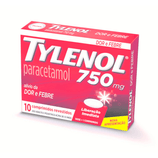Tylenol 750mg 10 Comprimidos