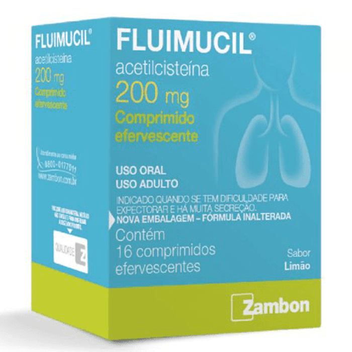 Fluimucil 200mg - 16 Comprimidos Efervescente - Imagem 1