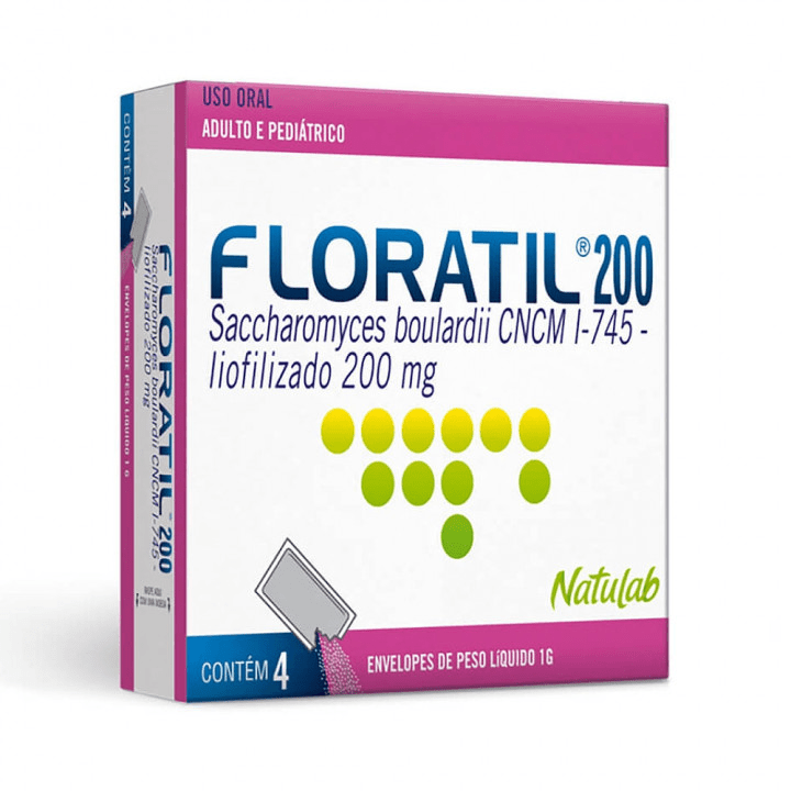 Floratil 200mg/g Caixa com 4 Sachês Sabor Tutti-Frutti - Imagem 1