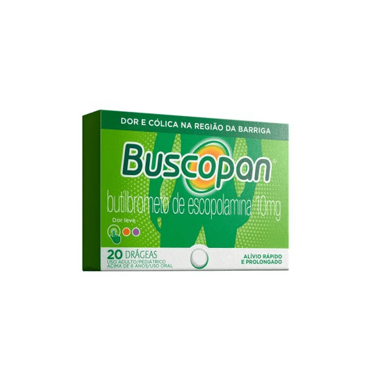 Buscopan 10mg - Caixa com 20 Drágeas - Imagem 1