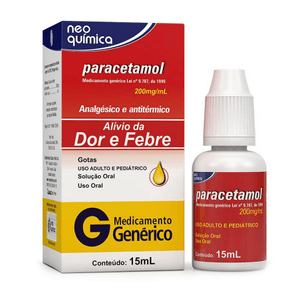 Paracetamol 200mg/ml - 1 Solução Oral Gotas