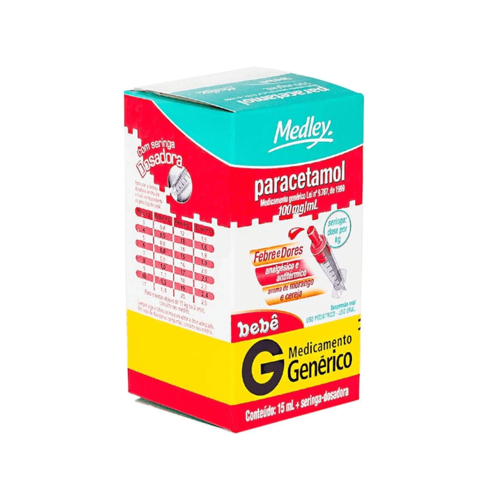 Paracetamol 100mg/ml - 1 Solução Oral Gotas - Imagem 1