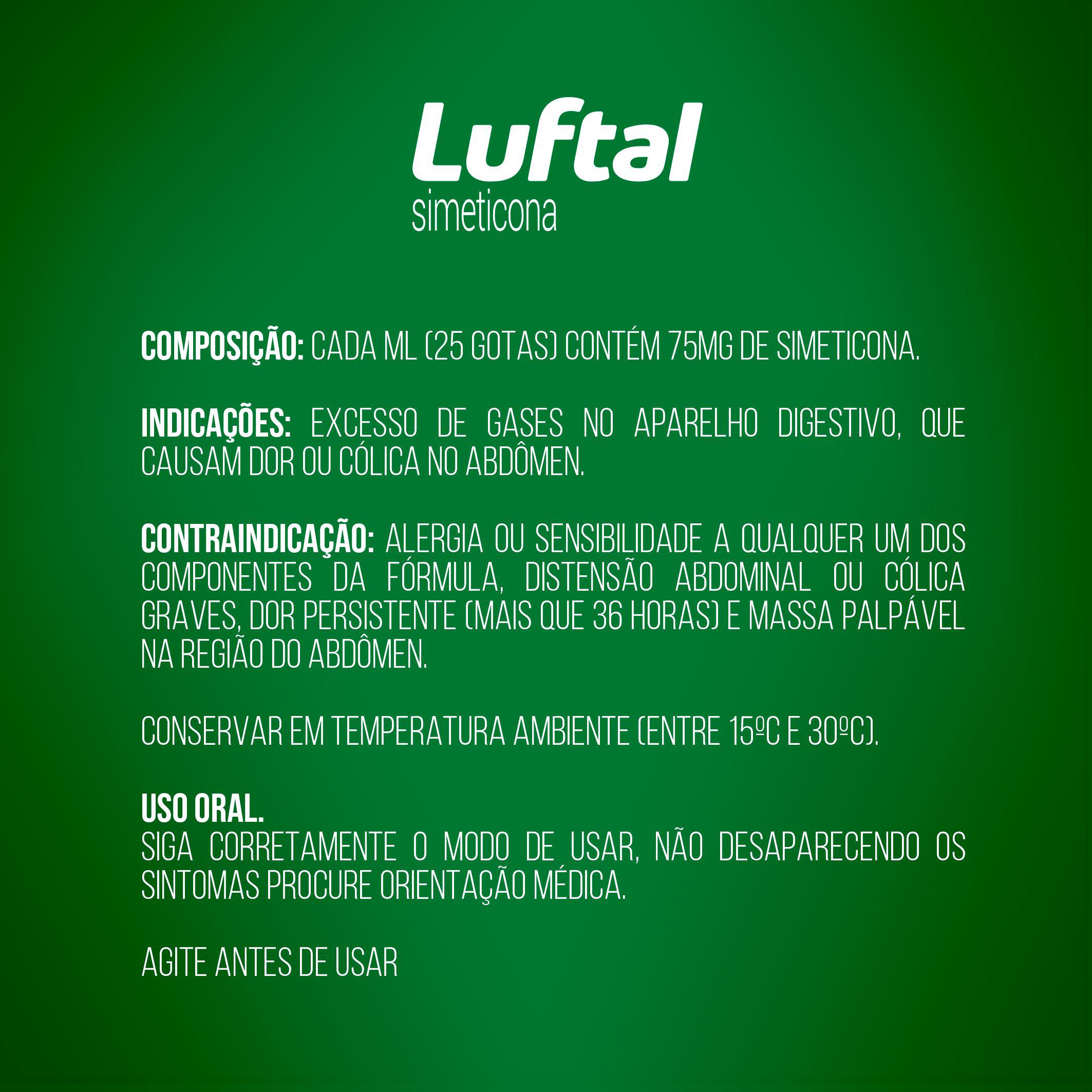 Luftal Gotas 75mg/mL Emulsão Oral Sabor Cereja - Frasco com 15 mL - Preview 2