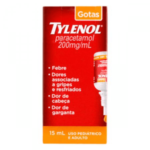 Tylenol 200mg/ml Solução Oral Gotas   Frasco com 15mL