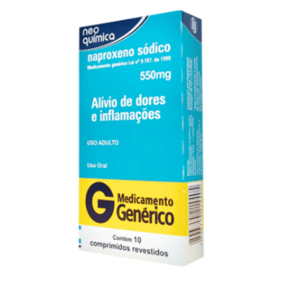 Naproxeno 550mg - 10 Comprimidos - Imagem 1