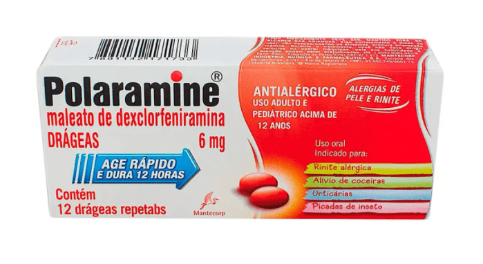 Polaramine 6mg - 12 Comprimidos Revestidos - Imagem 1