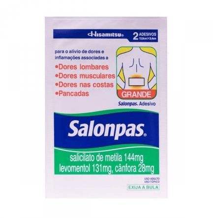 Salonpas Adesivo - 2 Adesivos Transdérmicos - Imagem 1
