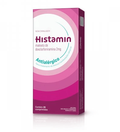 Histamin 2mg Comprimido Simples - Caixa com 20 Comprimidos - Imagem 1