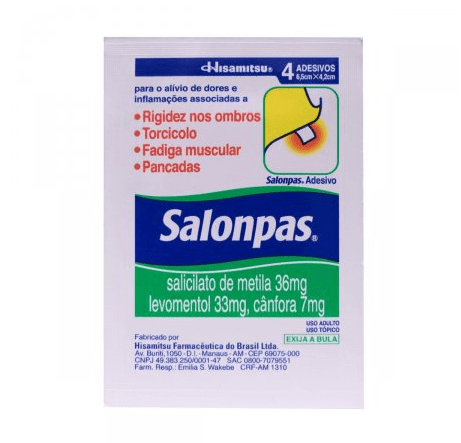Salonpas Adesivo - 4 Adesivos Transdérmicos - Imagem 1