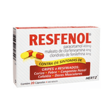 Resfenol 4mg + 4mg + 400mg Cápsula Gelatinosa Dura - Caixa com 20 Cápsulas