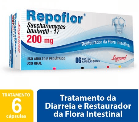 Repoflor 200mg - 6 Cápsulas Duras - Imagem 1