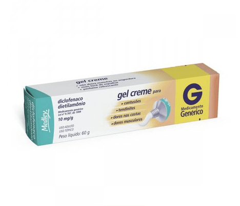 Diclofenaco Dietilamonio 10mg/g - 1 Gel Dermatológico - Imagem 1
