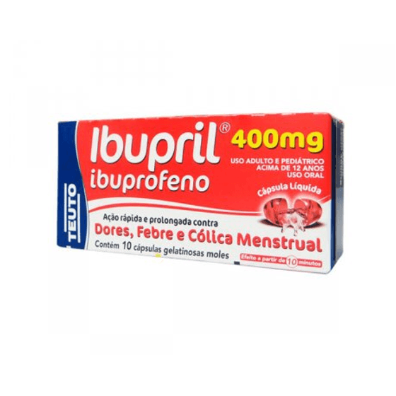 Ibupril 400mg - 10 Cápsulas Moles - Imagem 1