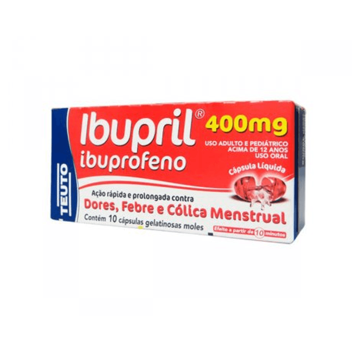 Ibupril 400mg - 10 Cápsulas Moles - Imagem 1