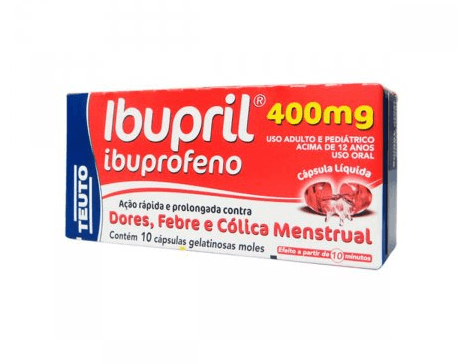 Ibupril 400mg - 10 Cápsulas Moles - Imagem 1