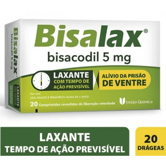 Bisalax 5mg - 20 Comprimidos Revestidos - Imagem 1