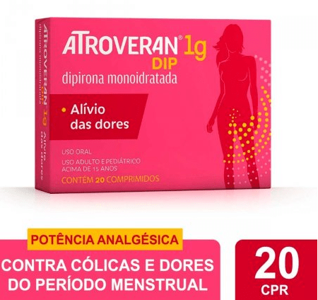 Atroveran Dip 1g - 20 Comprimidos - Imagem 1