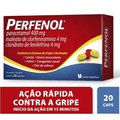 Perfenol 4 + 4 + 400mg - 20 Cápsulas Gelatinosas Duras