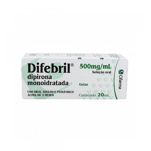 Difebril 500mg/ml - 1 Solução Oral Gotas