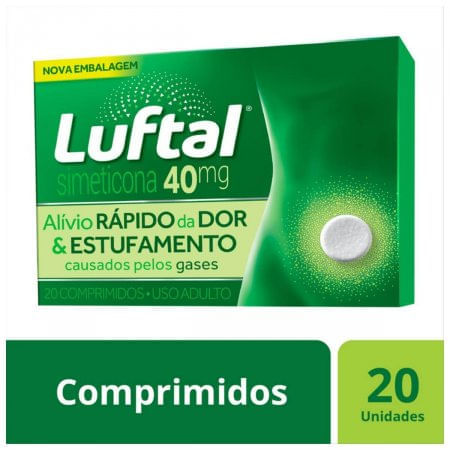Luftal 40MG Comprimido - Caixa com 20 Comprimidos - Imagem 1