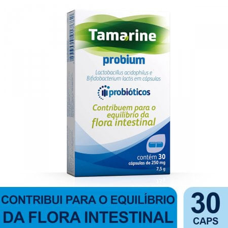 Tamarine Probium 250mg - Caixa com 30 Cápsulas - Imagem 1