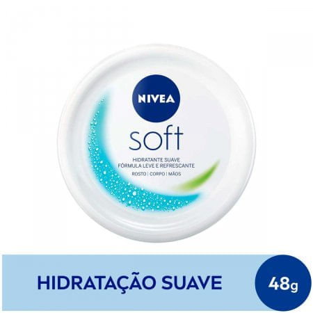Creme Hidratante Nivea Soft com 49g - Imagem 1