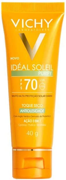 Protetor Solar Fps70 Ideal Soleil Purify 40g - Imagem 1