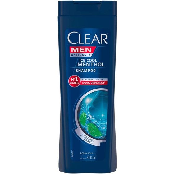 Clear Men Alívio da Coceira Shampoo Anticaspa 400mL - Imagem 1