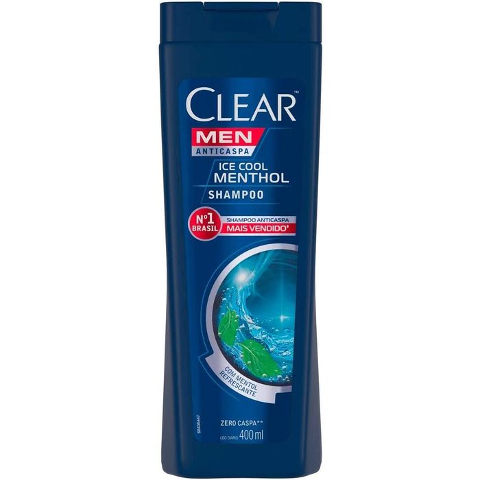 Clear Men Alívio da Coceira Shampoo Anticaspa 400mL - Imagem 1