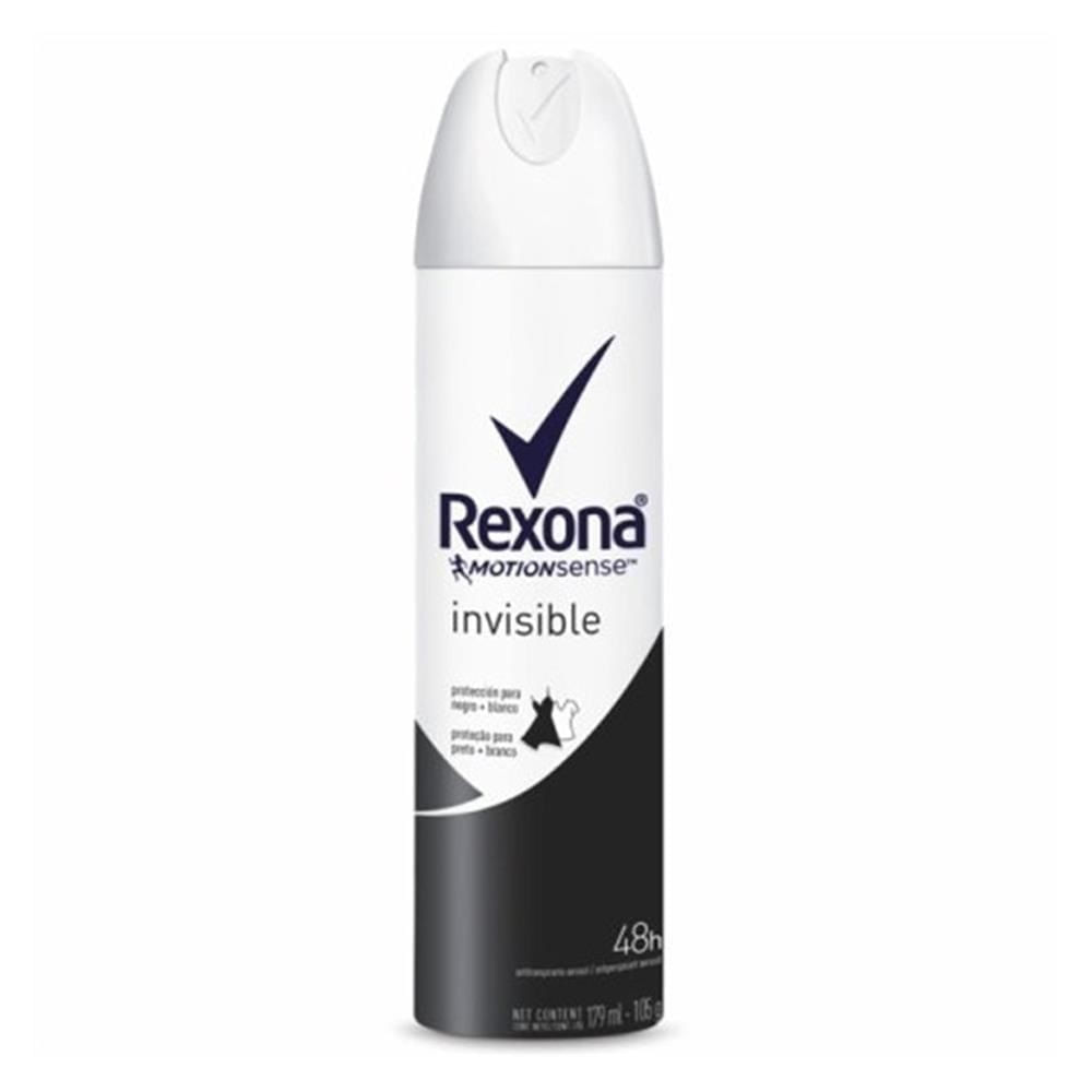 Desodorante Feminino Rexona Invisible aerosol com 150mL - Imagem 1