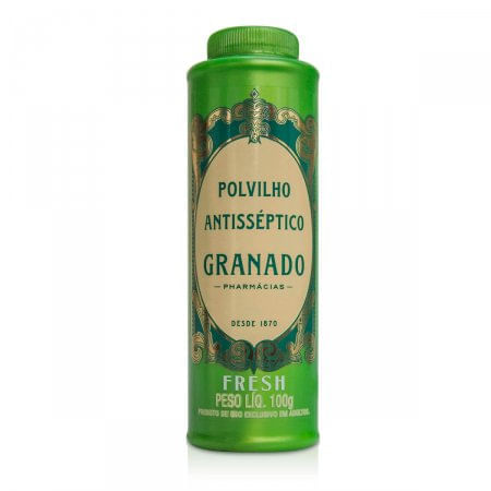 Polvilho Antisséptico Granado Fresh 3,0 + 0,352 + 17,602 + 11,735g Pó tópico - Frasco com 100 g - Imagem 1