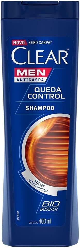 Clear Men Queda Control Shampoo Anticaspa e Antiqueda 400mL - Imagem 1