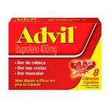 Advil 400MG Cápsula mole - Caixa com 8 Cápsulas