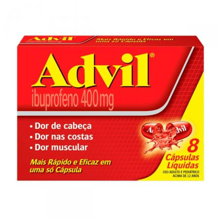 Advil 400MG Cápsula mole - Caixa com 8 Cápsulas - Imagem 1