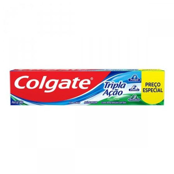 Creme Dental Colgate Tripla Acao Menta Original Leve 180g e Pague 140g - Imagem 1