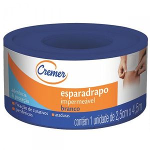 Esparadrapo Impermeavel Cremer 2,5cm x 4,5m com 1 unidade