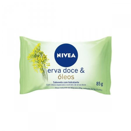 Sabonete Hidratante Nivea Erva-doce e óleos, barra, 1 unidade 85g - Imagem 1