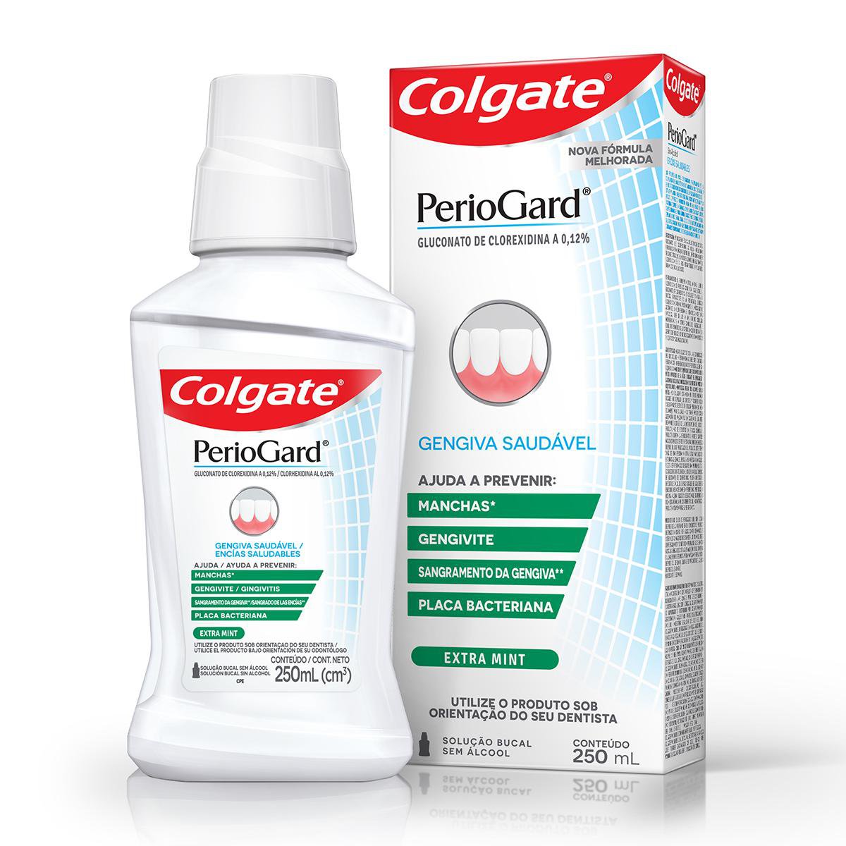 Solucao Bucal Colgate Periogard sem álcool extramint, 250mL - Imagem 1