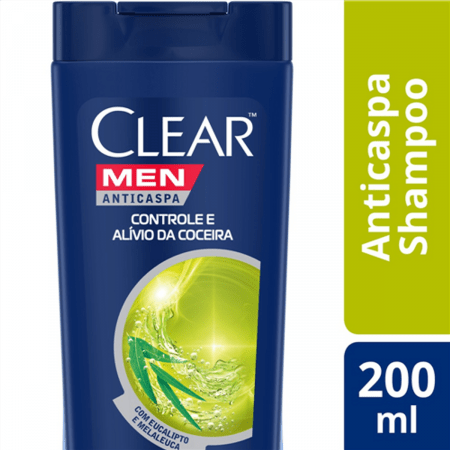 Clear Men Alívio da Coceira Shampoo Anticaspa 200mL - Imagem 1