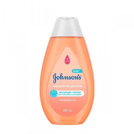 Johnsons Baby Glicerinado Sabonete Líquido 200mL - Imagem 1