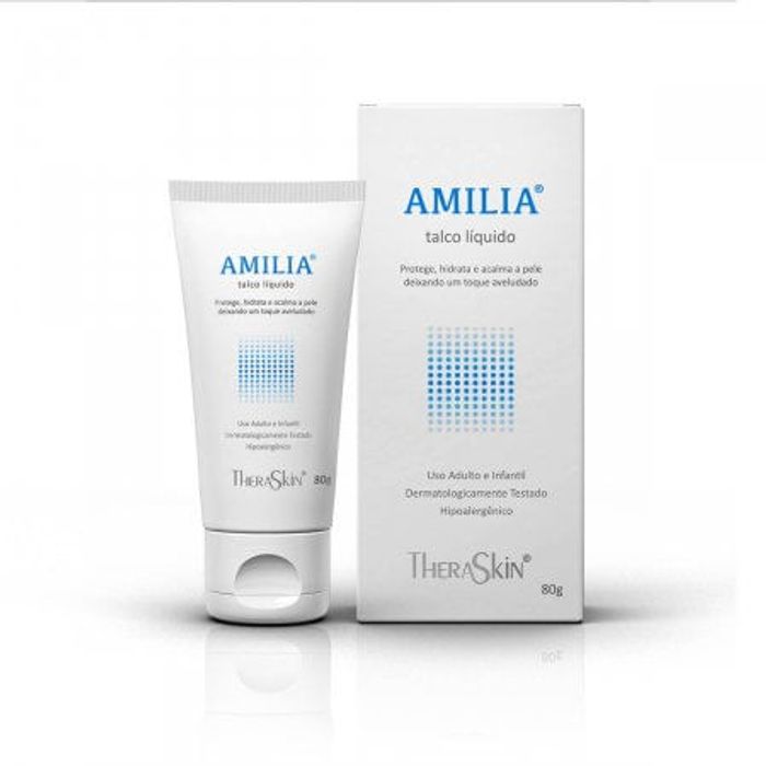 Amilia Theraskin Talco 80G - Imagem 1
