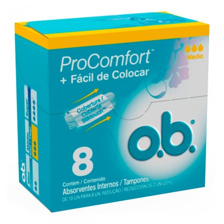 Absorvente Interno Ob Procomfort Medio 8 Unidades - Imagem 1