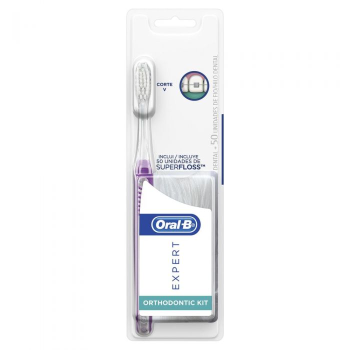 Escova Oral B Expert Com 50und Superfloss - Imagem 1