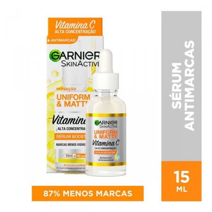 Serum Facial 15 ml Antimarcas Uniform e Matte Garnier - Imagem 1