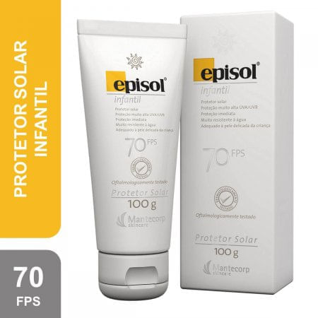 Protetor Solar FPS70 Episol Infantil 100G - Imagem 1