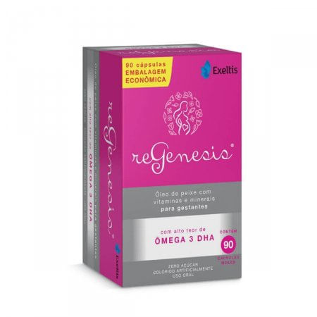 Regenesis Ômega-3 e DHA 90 Cápsulas - Imagem 1