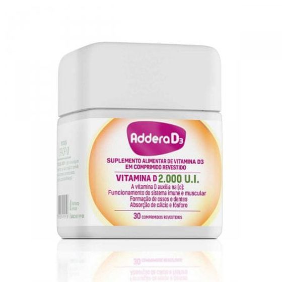 Addera D3 2000UI 30 Comprimidos Revestidos - Imagem 1