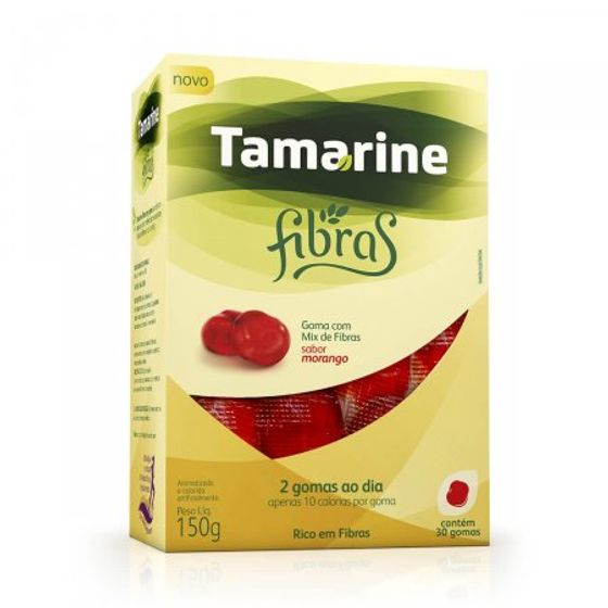 Tamarine Fibras Sabor Morango 30 Gomas - Imagem 1